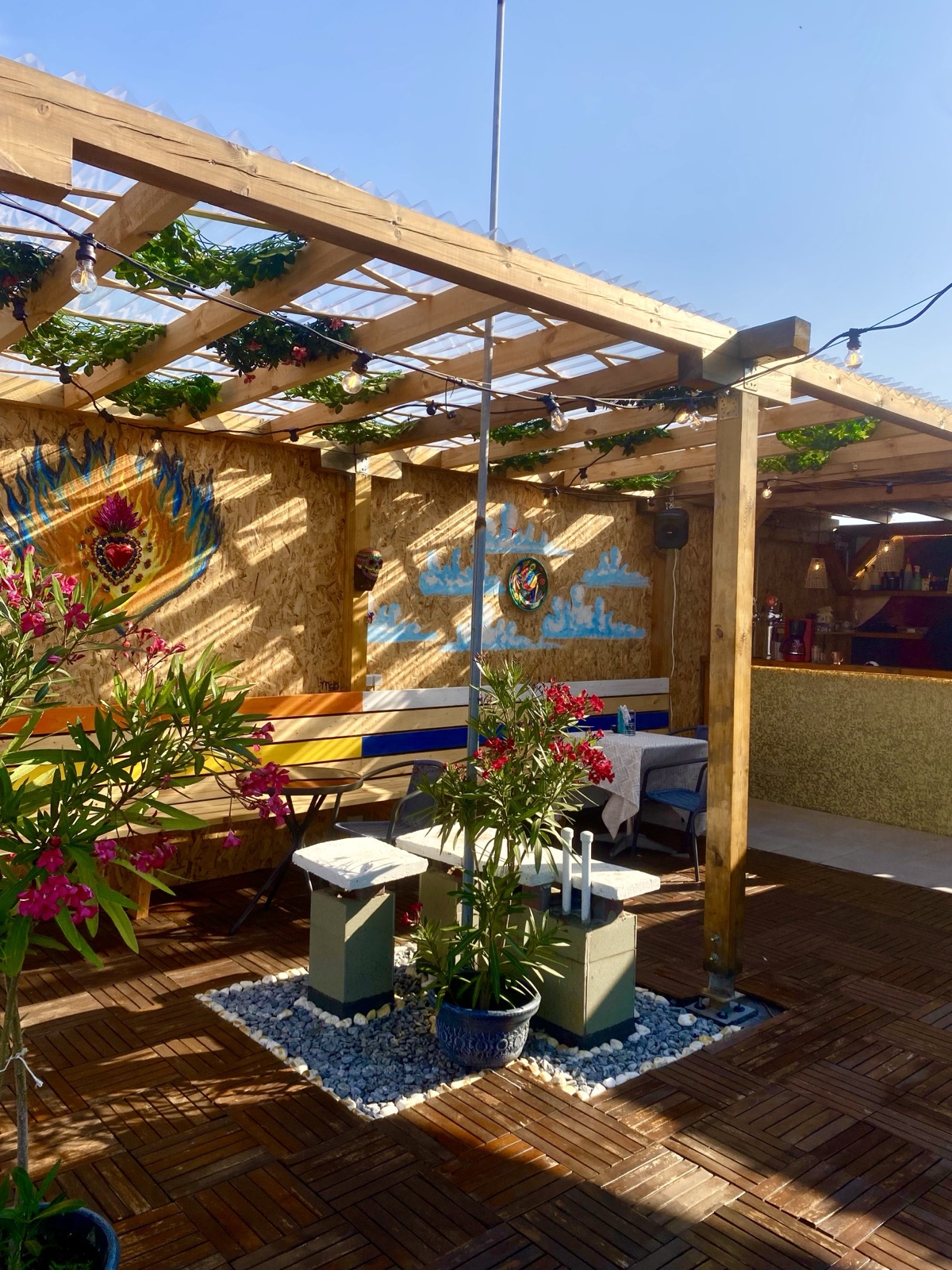 Terrace pergola