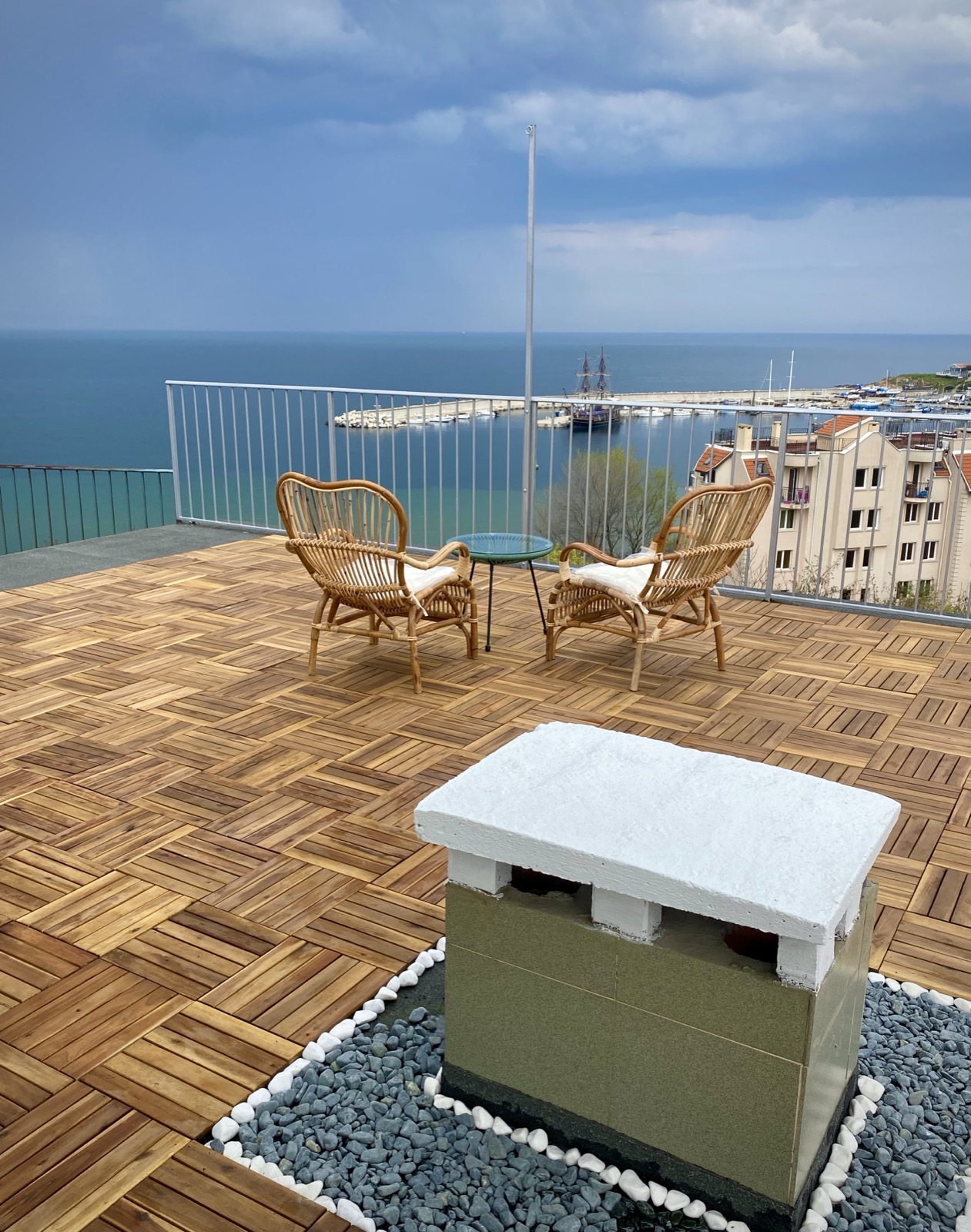Rooftop sea view
